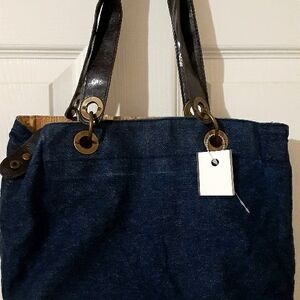 Stylish Blue Denim Tote Bag